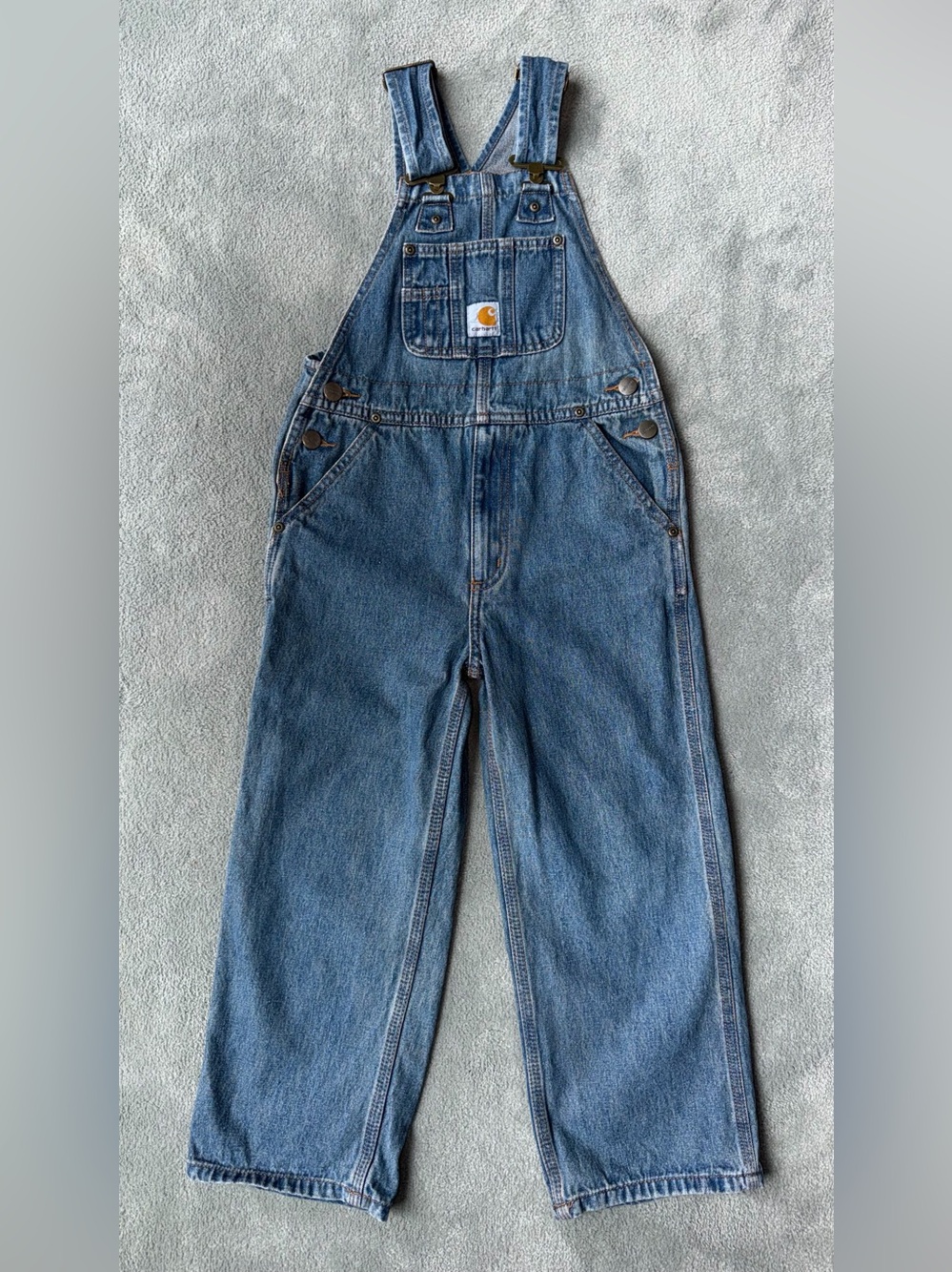 Carhartt Kids Y2K Blue Denim Overalls - 2010